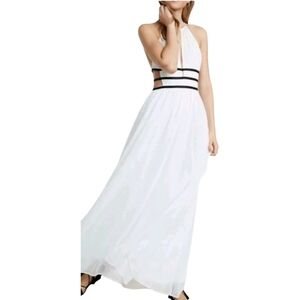 Express White Backless Maxi Dress Boho Vibes NWT Size Small